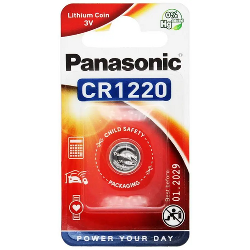 Lithium button battery PANASONIC CR1220 3V - Батерии<<<Батерии и зарядни у-ва<<<ValiAPI