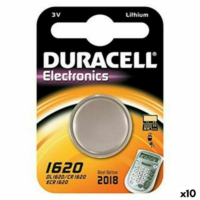 Lithium Button Cell Battery DURACELL 3V (10 Units) - Електроника Батерии<<<Компютри| Електроника<<<BigBuy&&&Алкални