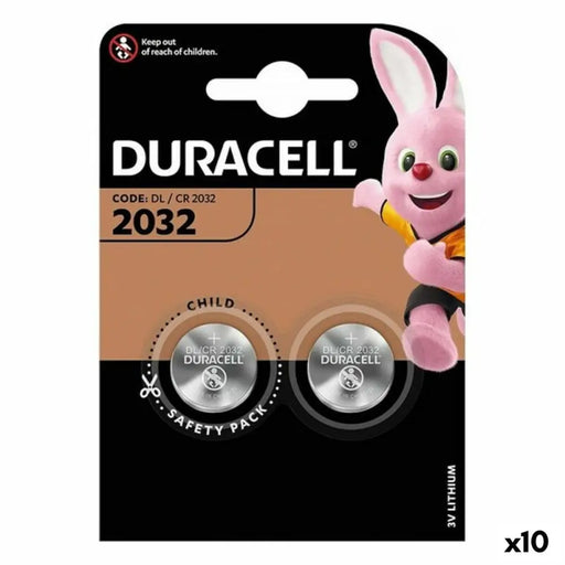 Lithium Button Cell Battery DURACELL DL 2032 2UD 3 V (10 Units) - Електроника Батерии<<<Компютри|