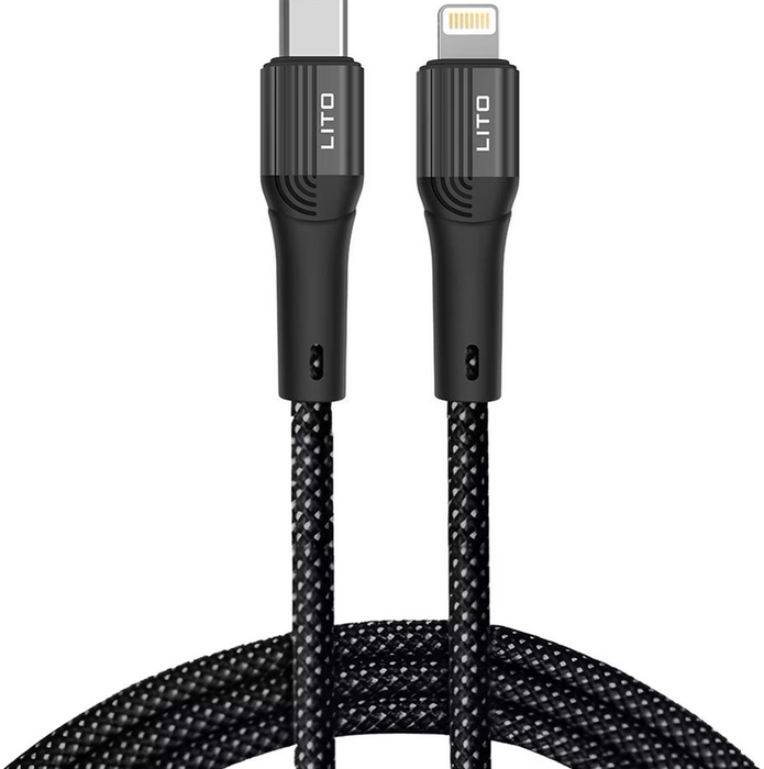 Lito Data cable Type-C Fast charging 60W, 1m Black