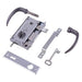 LOCK WITH HANDLE RIGHT METAL 201610 - Обков за врати<<<Обков<<<Мебели и интериор<<<Praktiker&&&Обков за врати<<<Врати и