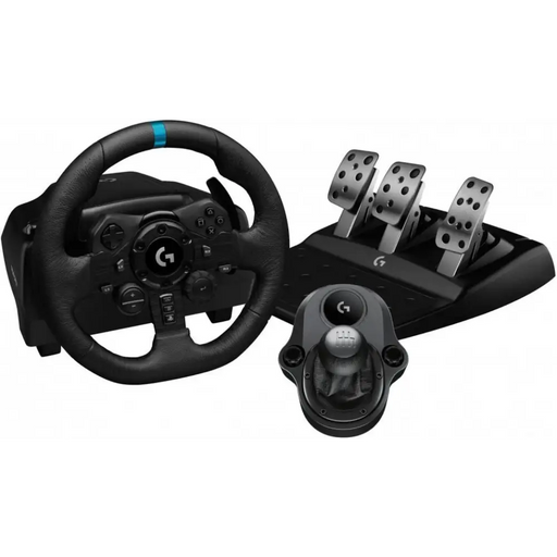LOGITECH G923 steering wheel + LOGITECH shifter for PS4/PS5/PC - Волани и педали<<<Геймърска