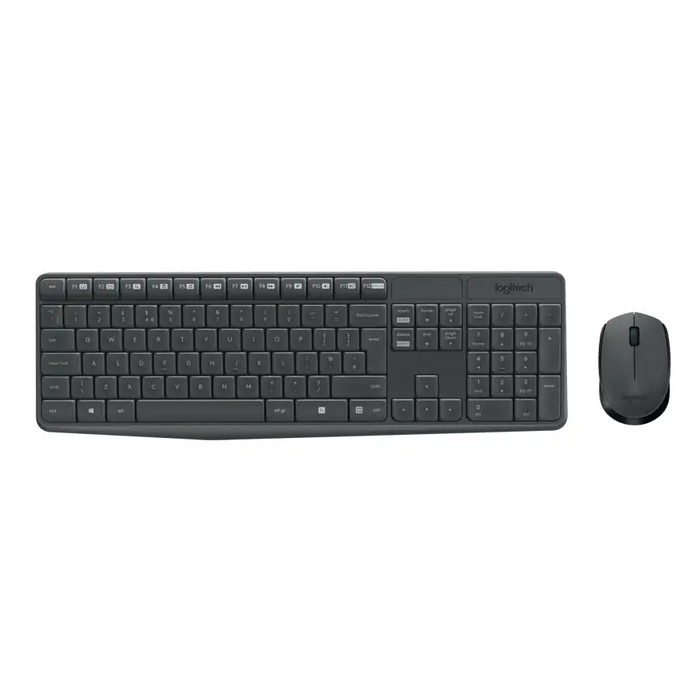 Logitech MK235 Wireless Keyboard and Mouse Combo - Grey - US INTL