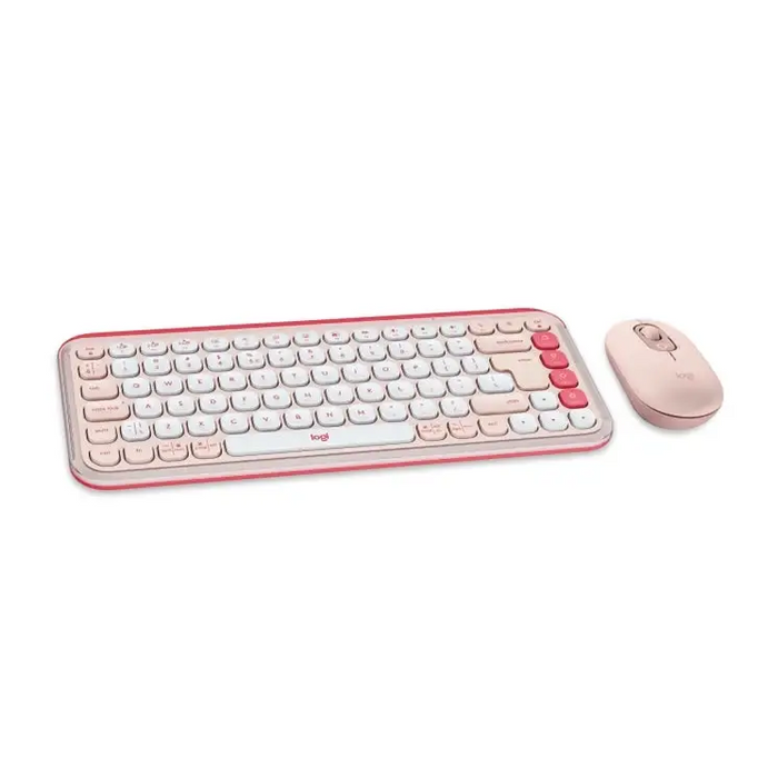 Logitech Pop Icon Combo - Rose - US INT’L - BT - N/A - INTNL-973 - Keyboards<<<Logitech<<<LOGITECH<<<PolyComp