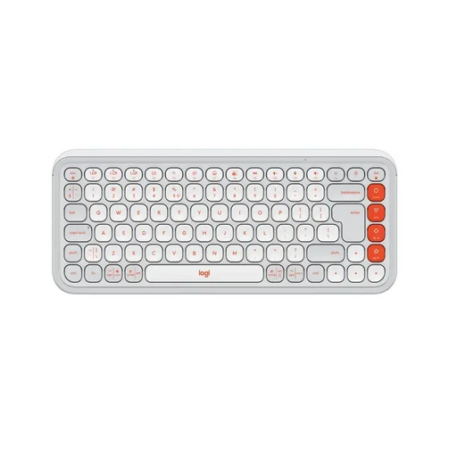 Logitech Pop Icon Keys - White - US INT’L - BT - N/A - INTNL-973 - Keyboards<<<Logitech<<<LOGITECH<<<PolyComp