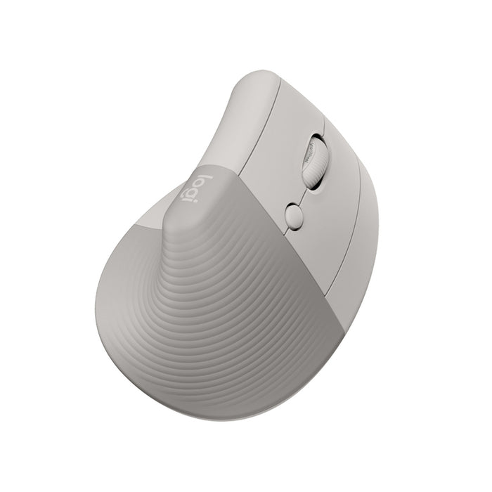 Wireless Mouse with Silent Buttons LOGITECH Vertical Ergonomic Mouse LIFT Sand 910-007771 Smartwheel, Multi device