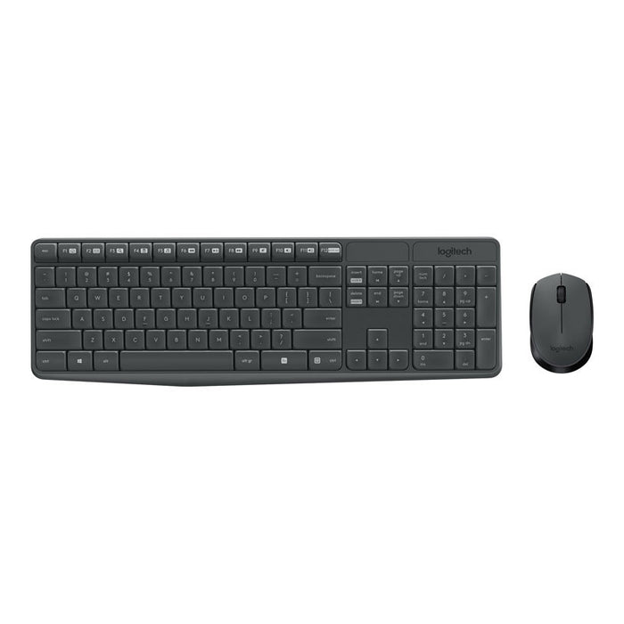 Logitech MK235 wireless keyboard and mouse set, Dark gray