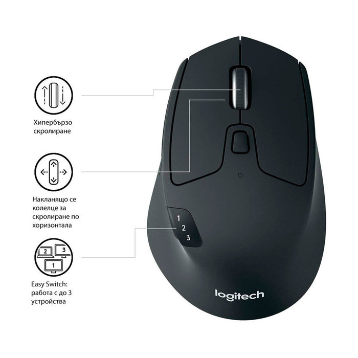 Wireless optical mouse LOGITECH M720 Triathlon