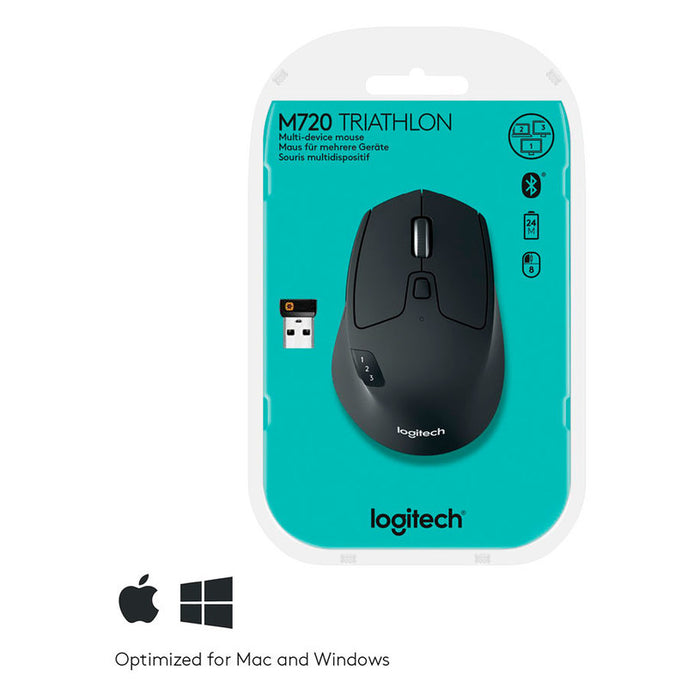 Wireless optical mouse LOGITECH M720 Triathlon