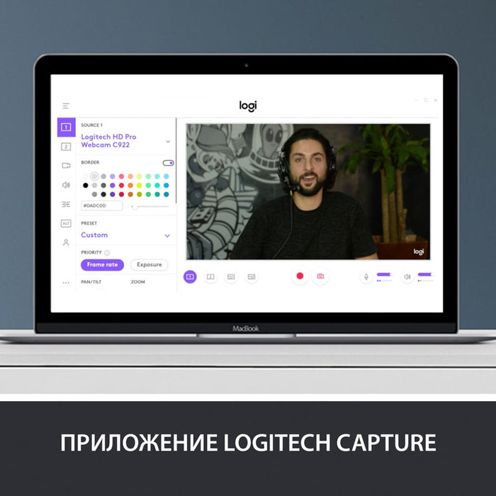 Webcam with microphone LOGITECH C920s Pro