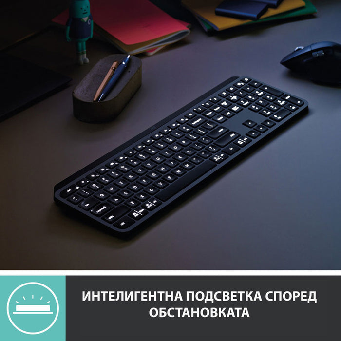 Keyboard LOGITECH MX KEYS ADV GR 920-009415 US International