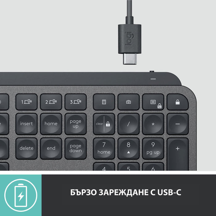 Keyboard LOGITECH MX KEYS ADV GR 920-009415 US International