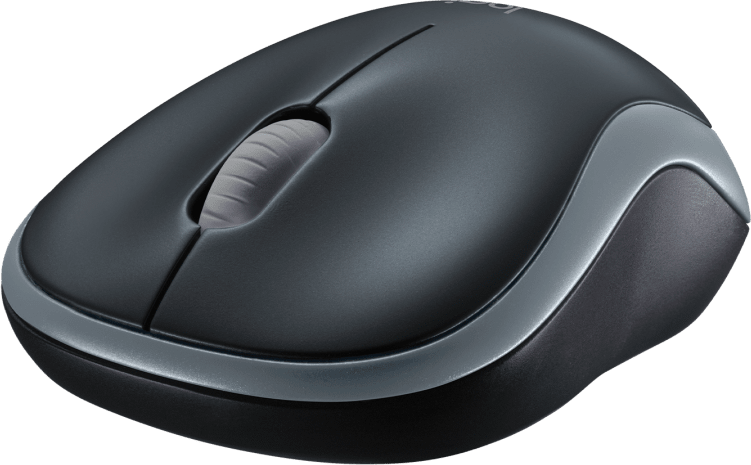 Wireless optical mouse LOGITECH M185, USB, Grey/Black