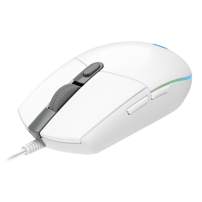 Logitech G102 LightSync Gaming Mouse, RGB, Optical, Wired, USB, White
