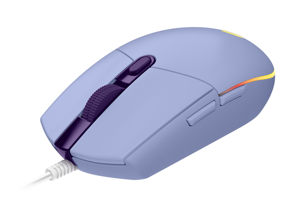 Logitech G102 LightSync Gaming Mouse, RGB, Optical, Wired, USB, Purple