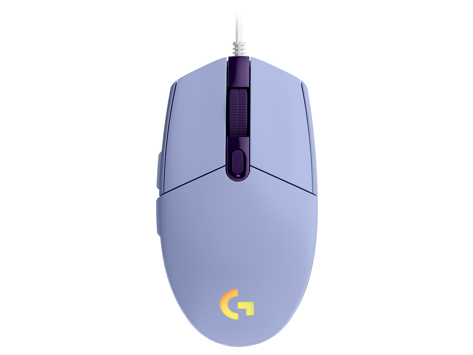 Logitech G102 LightSync Gaming Mouse, RGB, Optical, Wired, USB, Purple