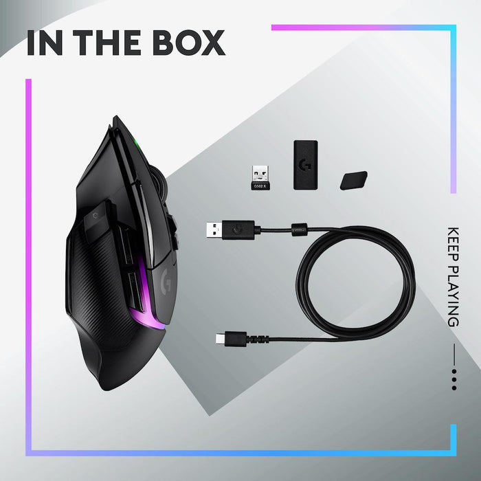 Logitech G502 X Plus Black Lightsync RGB Gaming Mouse