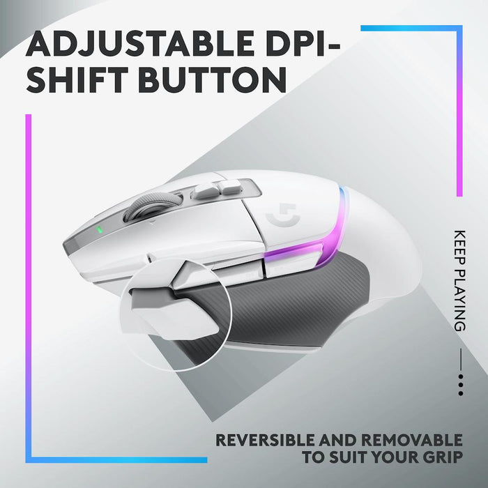 Logitech G502 X Plus White Lightsync RGB Gaming Mouse