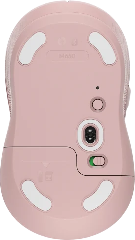 Logitech Signature M650 L Wireless Mouse - Rose, USB