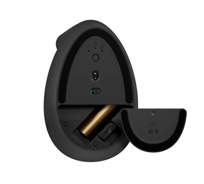 Logitech Lift Left Vertical Wireless Mouse, Ergonomic, Graphite