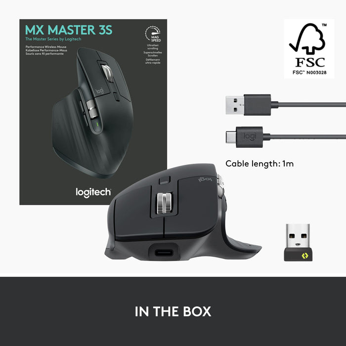 Wireless laser mouse LOGITECH MX Master 3S