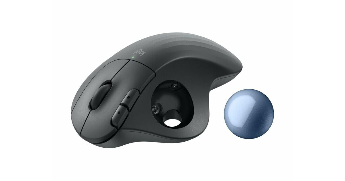 Logitech ERGO M575S graphite wireless optical mouse, Trackball