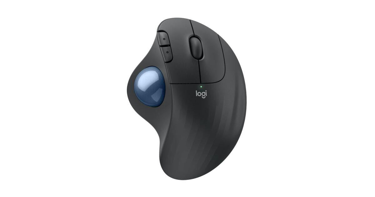 Logitech ERGO M575S graphite wireless optical mouse, Trackball