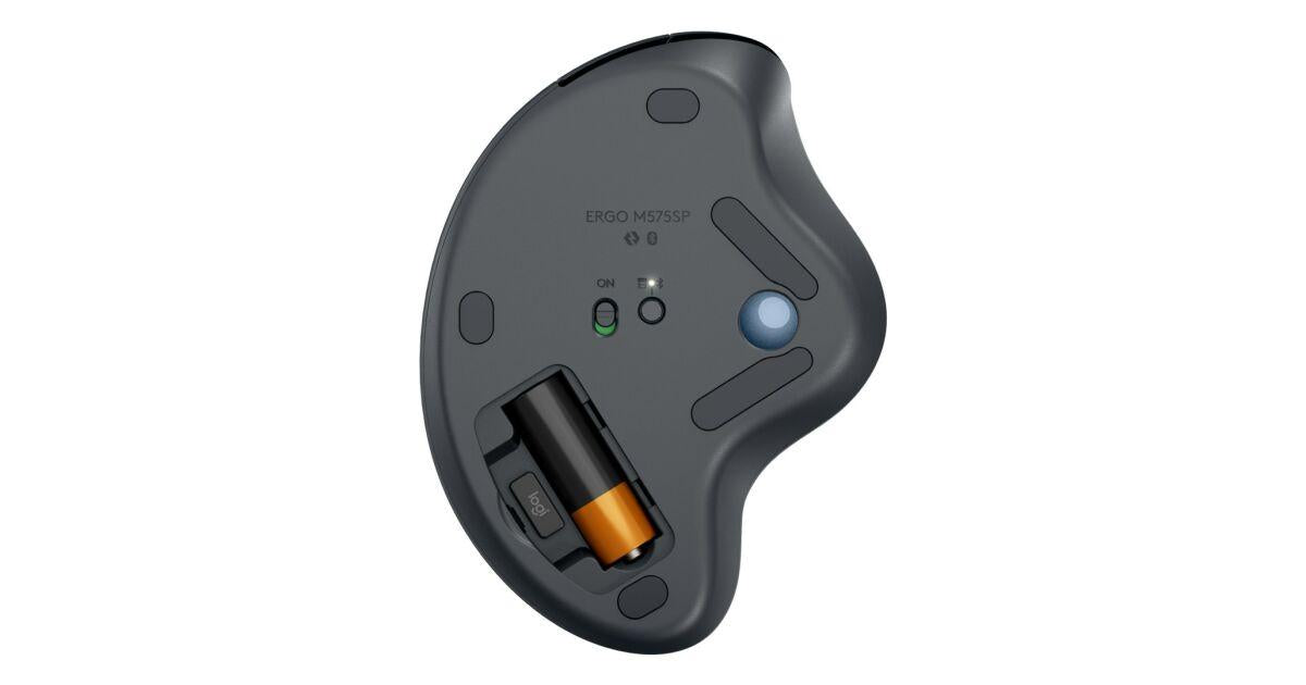 Logitech ERGO M575S graphite wireless optical mouse, Trackball
