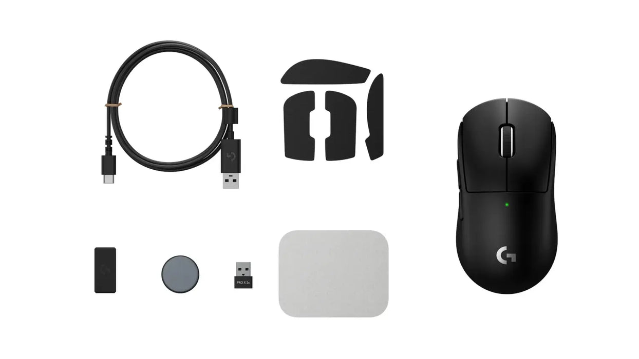 Logitech G Pro X Superlight 2c compact wireless mouse, black