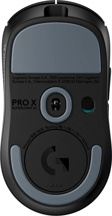 Logitech G Pro X Superlight 2c compact wireless mouse, black