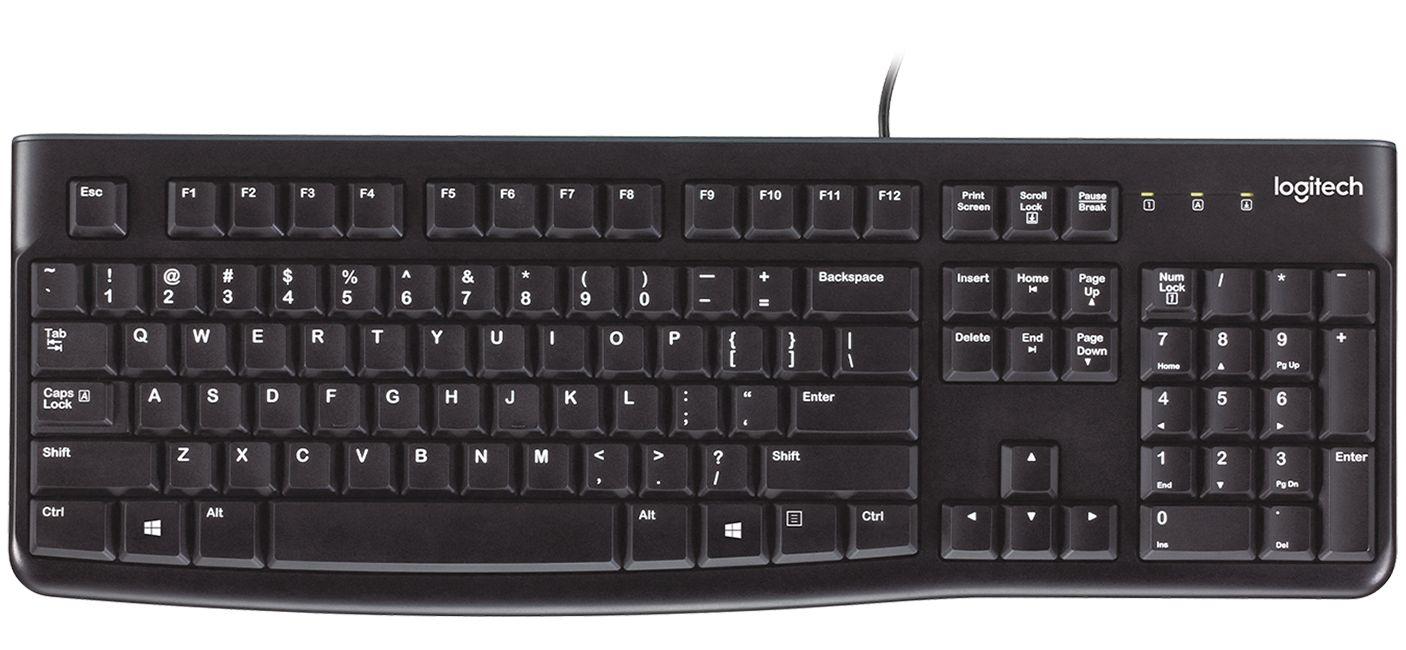 Logitech K120 Standard Keyboard, US, retail packaging