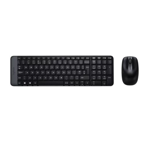 Logitech Wireless Keyboard and Mouse Combo MK220 (QWERTY) US-Layout Black EU (920-003161)