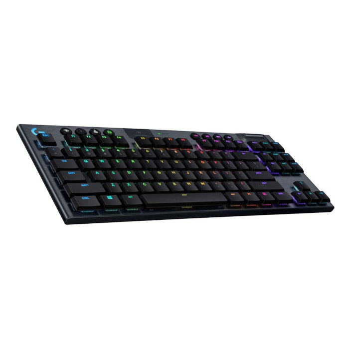 Logitech Wireless Gaming Mechanical Keyboard, G915 TKL Black Lightsync RGB, GL Linear Switches