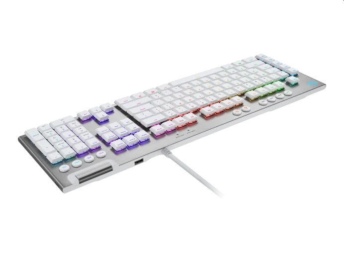 Механична клавиатура Logitech - G815 LIGHTSYNC, Tactile, RGB, бяла
