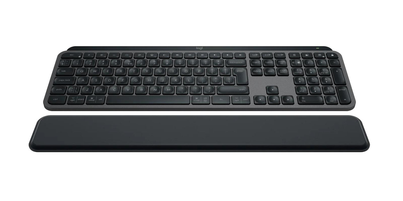 Keyboard Logitech MX Keys S, Bluetooth, Illuminated, Wrist Rest, Black