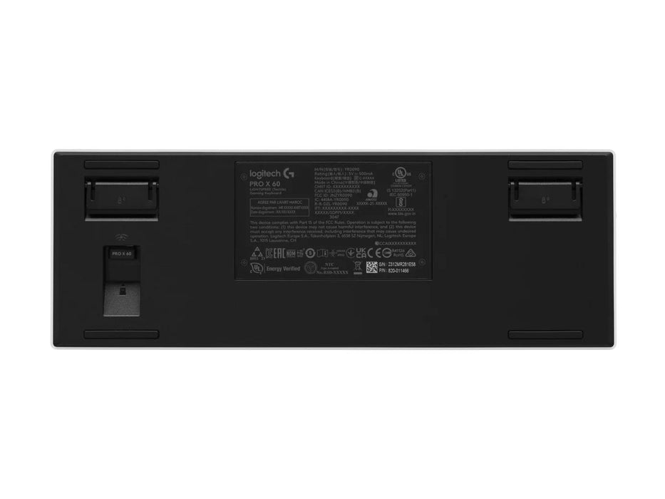 Logitech Pro X 60 Tactile White Gaming Keyboard
