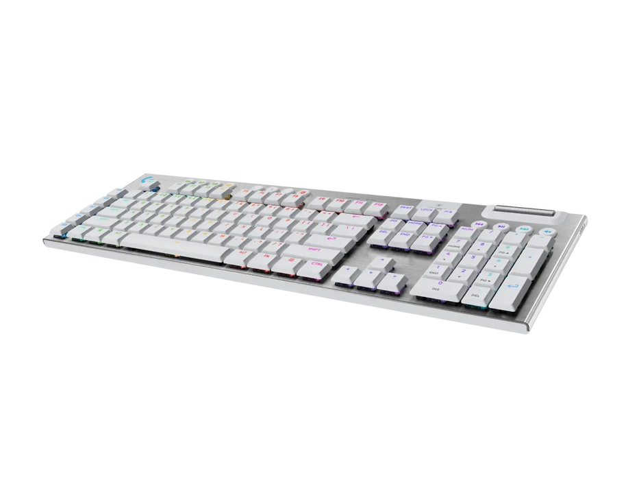 Logitech G915X White Lightspeed Wireless Gaming Mechanical Keyboard - GL Tactile Switch