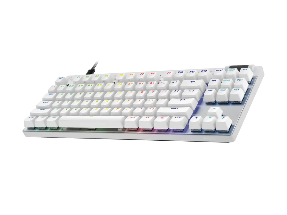 Logitech G Pro X RAPID TKL Mechanical Gaming Keyboard, Magnetic Analog Switch, White