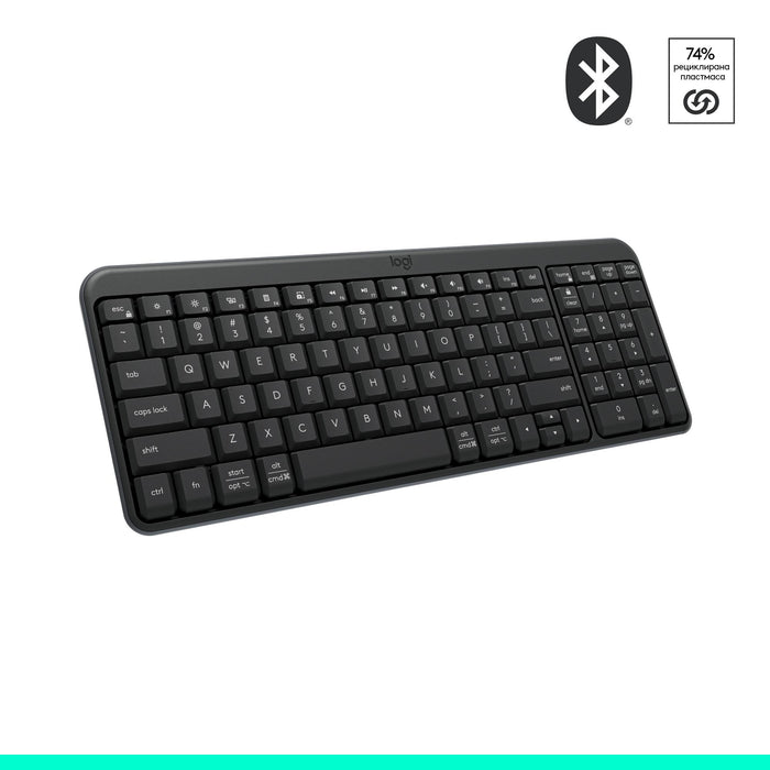 Logitech K250 Graphite Wireless Keyboard - Cyrillic