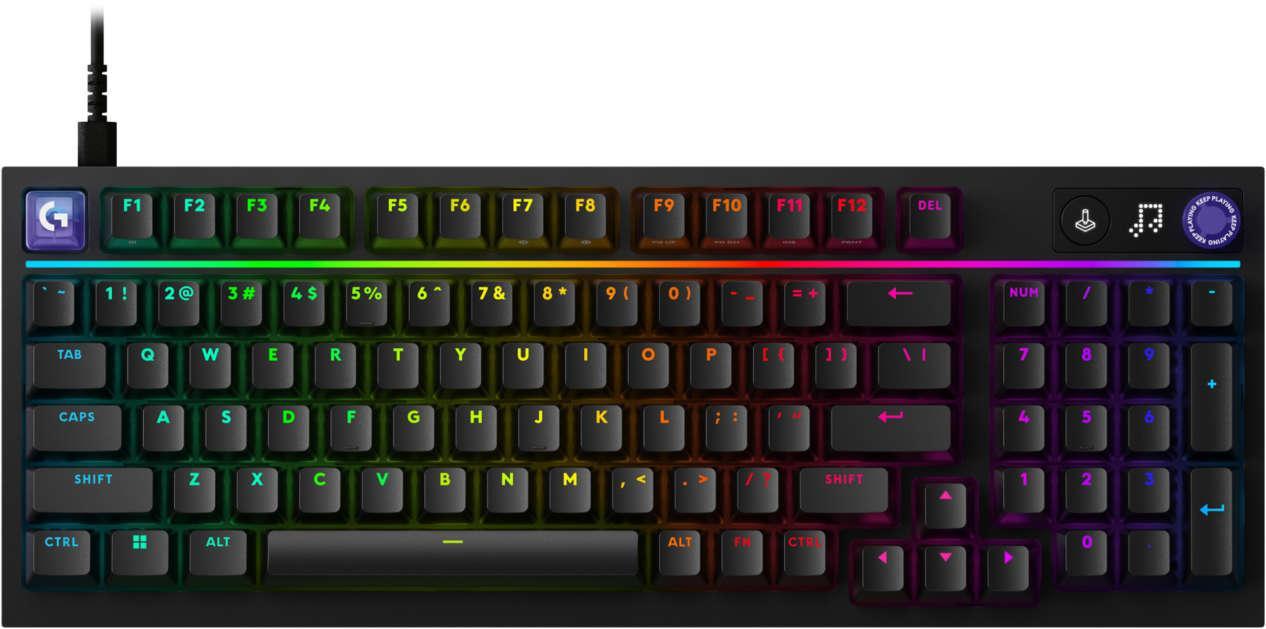 Logitech G316 X 98 Mechanical Gaming Keyboard - Hot-Swappable Tactile Switch - Black