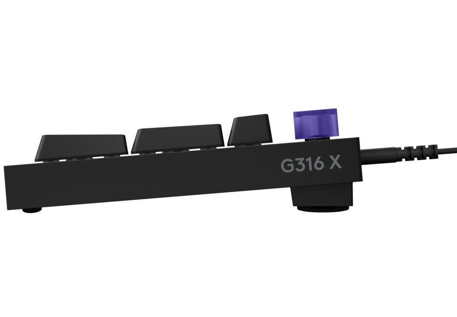 Logitech G316 X 98 Mechanical Gaming Keyboard - Hot-Swappable Tactile Switch - Black