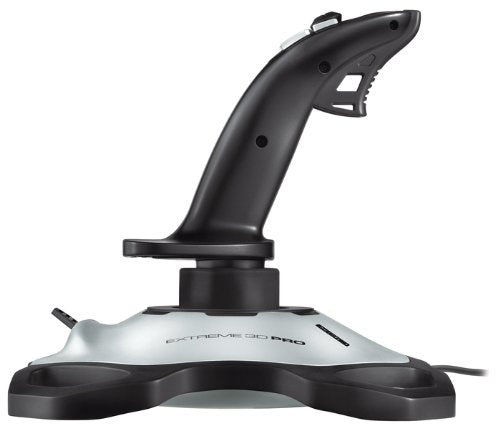 Logitech G Extreme 3D Pro Joystick, Twist Rudder Control, 12 Programmable Buttons, 8-Way Hat Switch