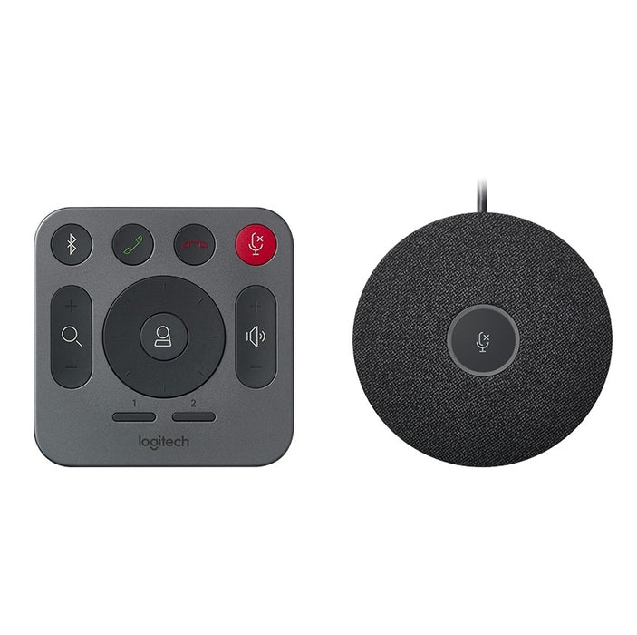 Logitech Rally Conference Solution, Rally Speaker, Rally Mic Pod, Ultra HD 4K 30 fps, Up To 10 Seats, Motorized PTZ Camera, RightSight, RightLight, RightSound, 15x HD Zoom, Autofocus, Black