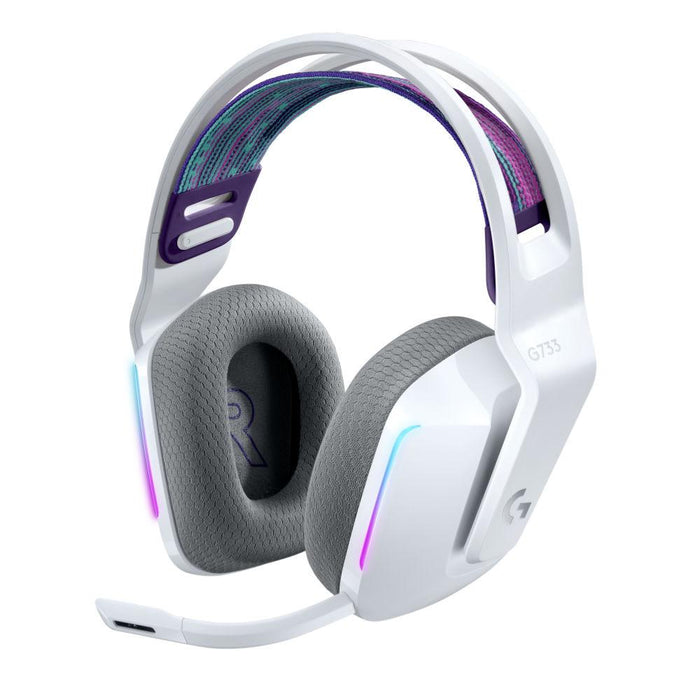 Gaming headset Logitech G733 Lightspeed Wireless RGB, Microphone, White