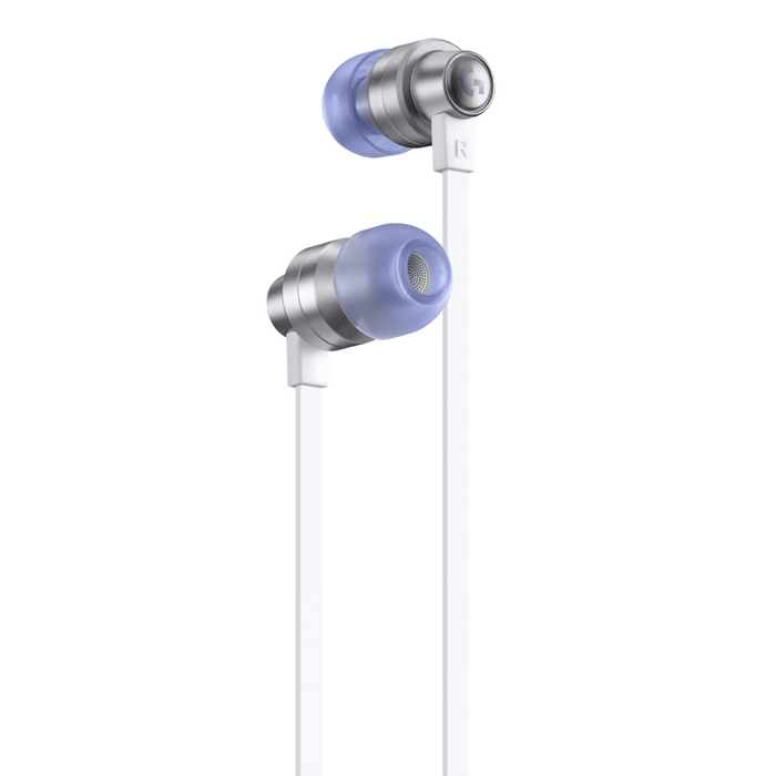 Gaming headset with microphone Logitech G333 In-ear 3.5 mm + USB-C adapter, plugs wired, white