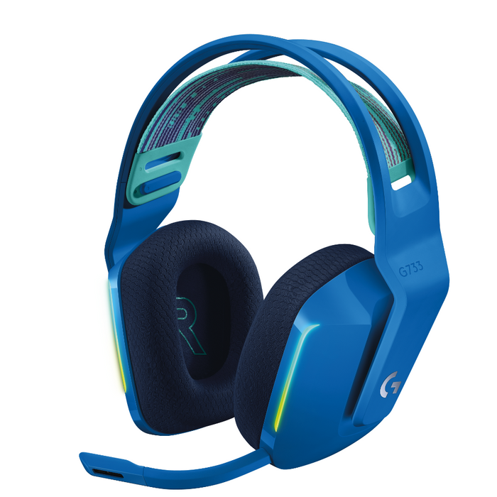 Gaming headset Logitech G733 Blue Lightspeed Wireless RGB, Microphone, Blue