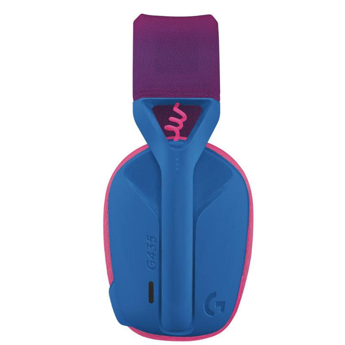 Logitech G435 Lightspeed Wireless Gaming Headset, Microphone, Blue/Pink