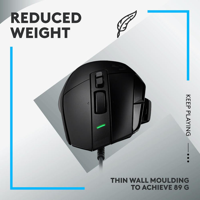 Bundle Logitech G502 X Gaming Mouse, Wired + G240 Mouse Pad