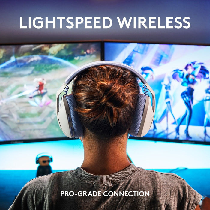 Gaming wireless headset Logitech G435 Lightspeed Wireless, Microphone, White