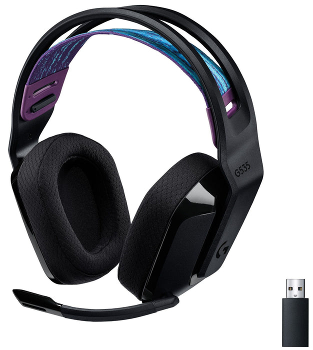 Logitech G535 Lightspeed Wireless Gaming Headset, Microphone, Black